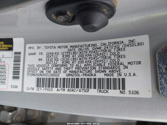 Toyota Tacoma Base V6