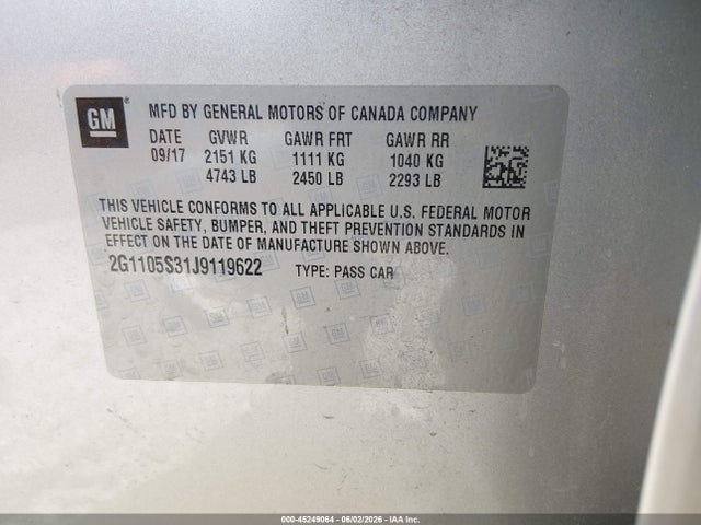 Chevrolet Impala 1lt