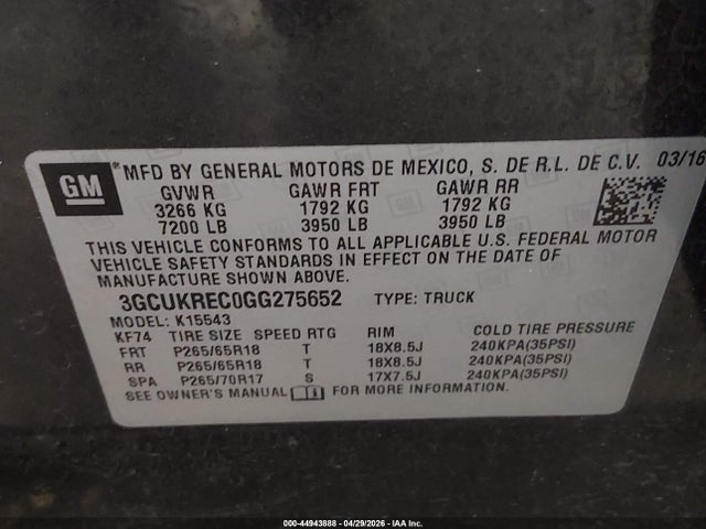 Chevrolet Silverado 1500 2lt