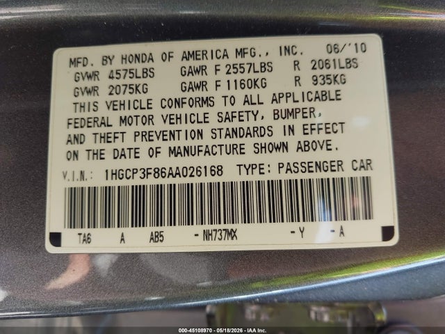 Honda Accord 3.5 Ex-l