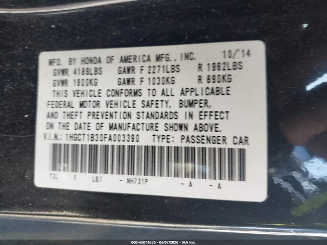 Honda Accord Lx-s