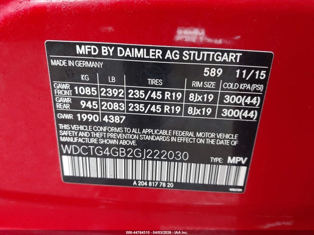 Mercedes-Benz GLA 4matic