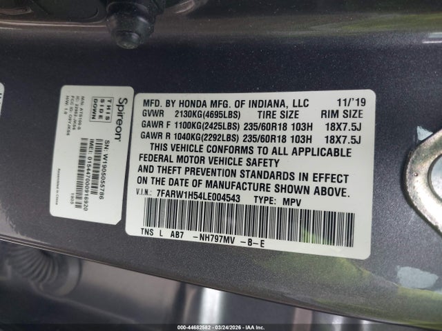 Honda CR-V 2wd Ex