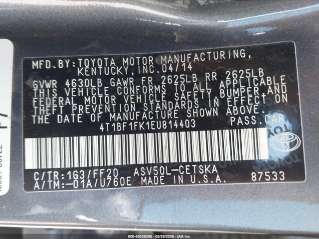 Toyota Camry Se