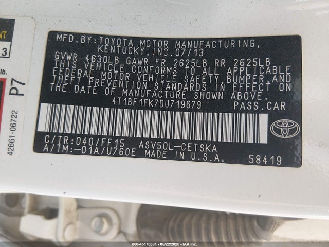 Toyota Camry Se