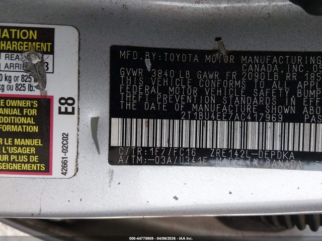 Toyota Corolla Le