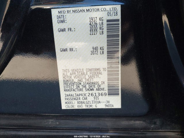 Nissan Altima 2.5 S