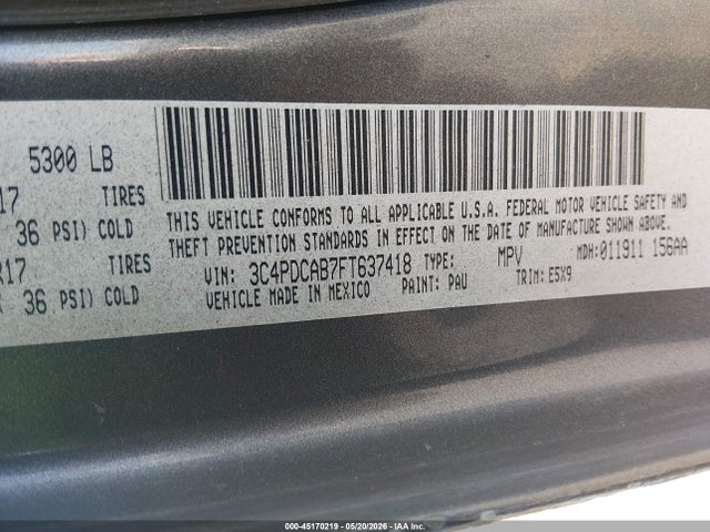 Dodge Journey American Value Pkg