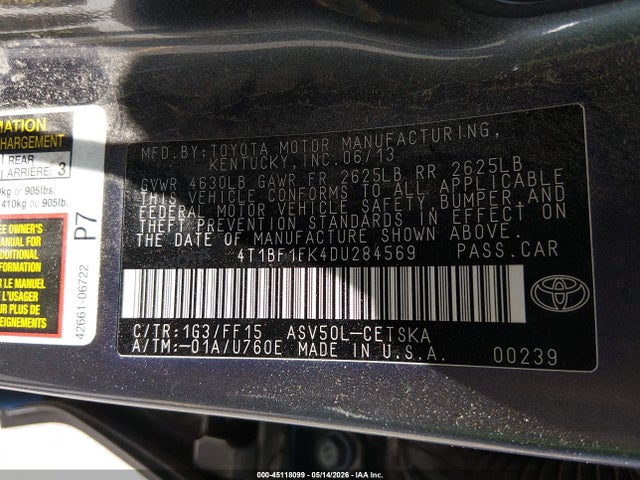 Toyota Camry Se
