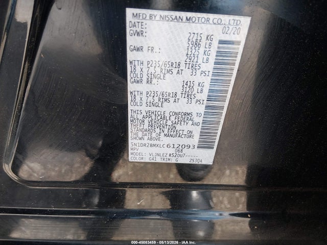 Nissan Pathfinder Sv 4wd