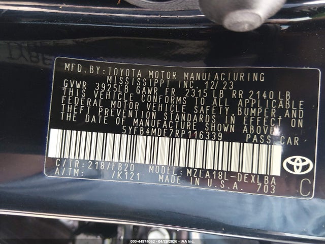 Toyota Corolla Le