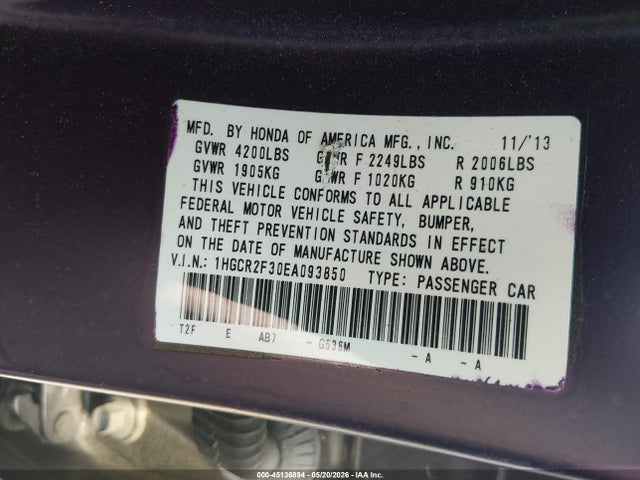 Honda Accord Lx