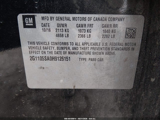 Chevrolet Impala 1lt