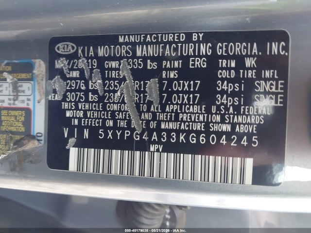 Kia Sorento 2.4l L