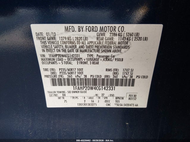 Ford Taurus Se