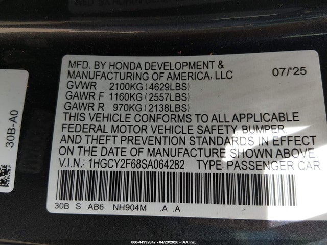 Honda Accord Ex-l