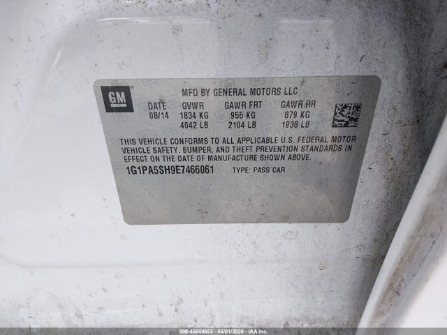 Chevrolet Cruze Ls Auto