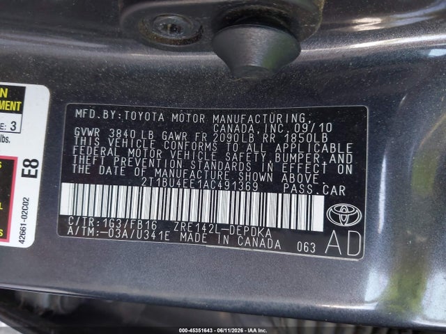Toyota Corolla Le