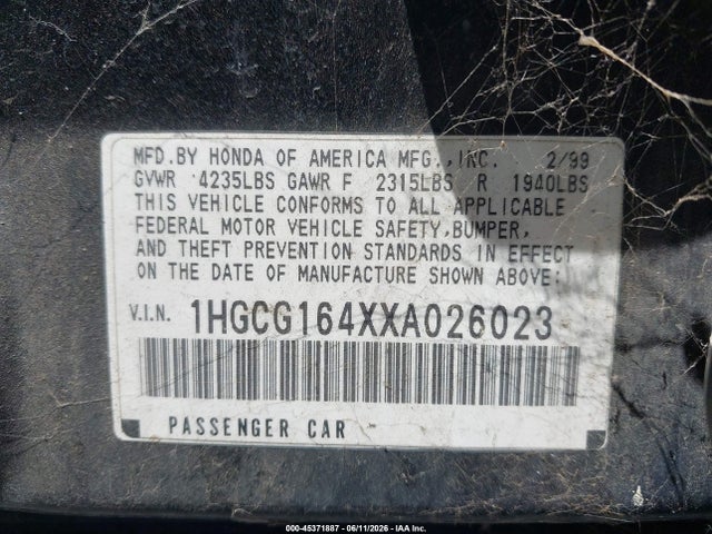 Honda Accord Lx V6