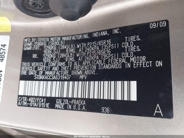 Toyota Sienna Le
