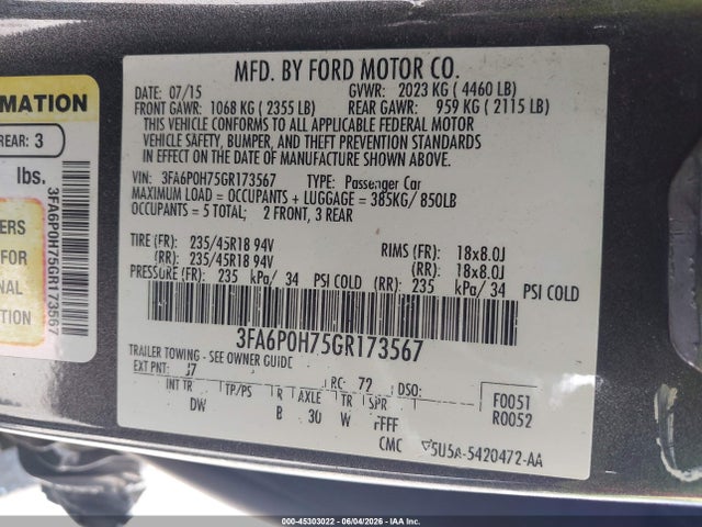 Ford Fusion Se