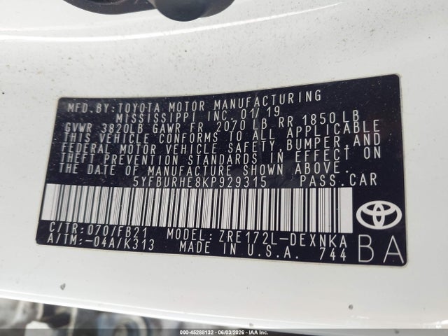 Toyota Corolla Le