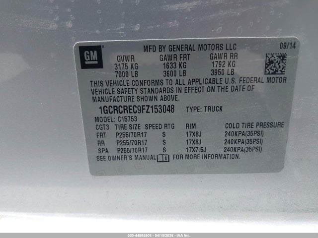 Chevrolet Silverado 1500 1lt