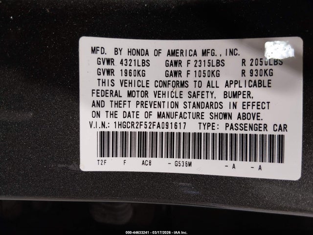 Honda Accord Sport