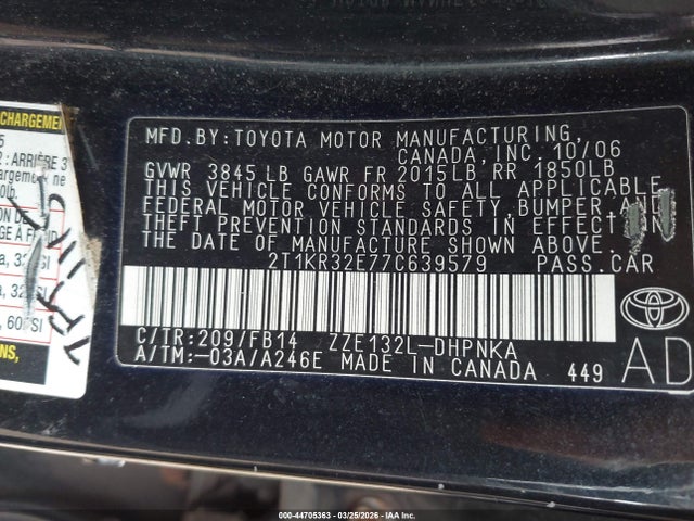 Toyota Matrix Xr
