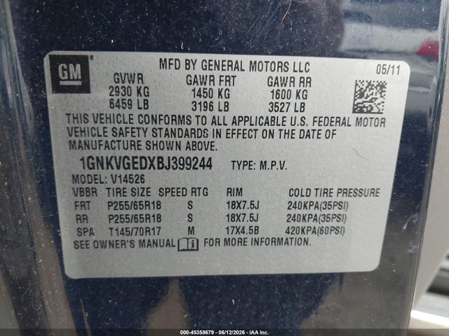 Chevrolet Traverse 1lt