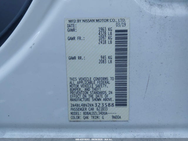 Nissan Altima 2.5 S