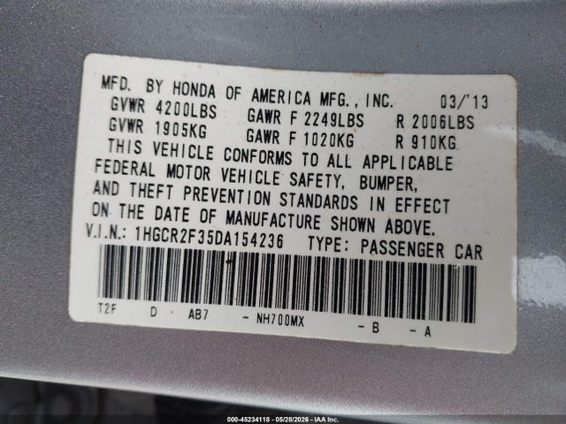 Honda Accord Lx