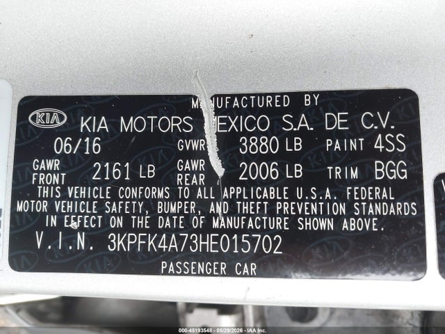Kia Forte Lx