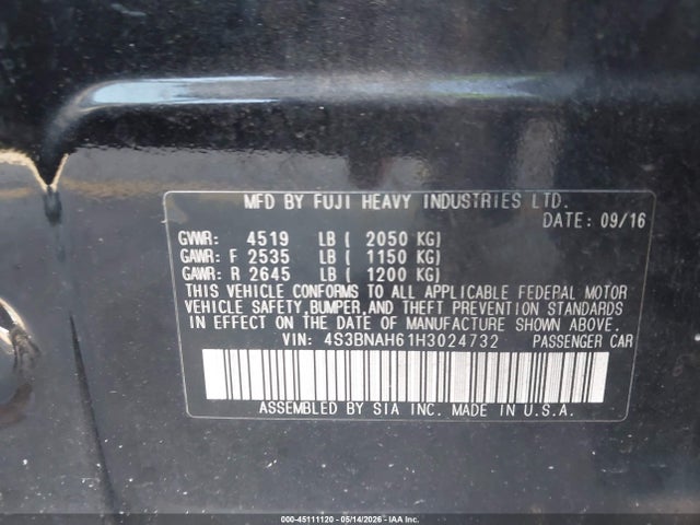 Subaru Legacy 2.5i Premium