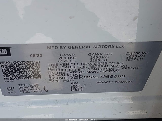 Chevrolet Traverse Fwd Lt Cloth