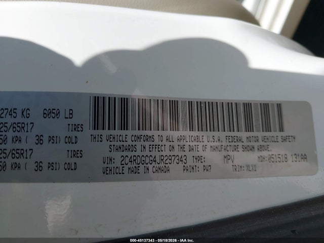 Dodge Grand Caravan Sxt