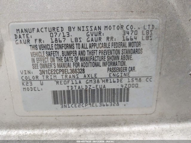 Nissan Versa Sv
