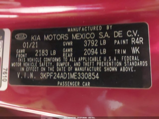 Kia Forte Lxs
