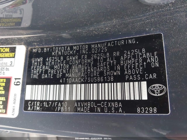 Toyota Camry Le