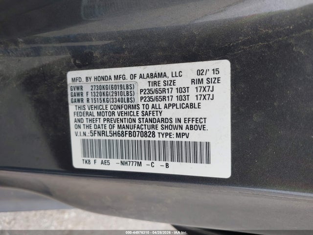 Honda Odyssey Ex-l