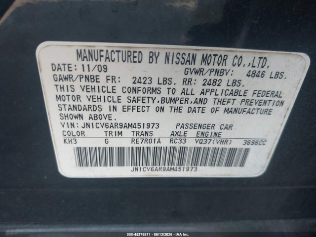 INFINITI G37x