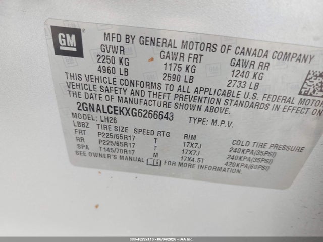 Chevrolet Equinox Lt