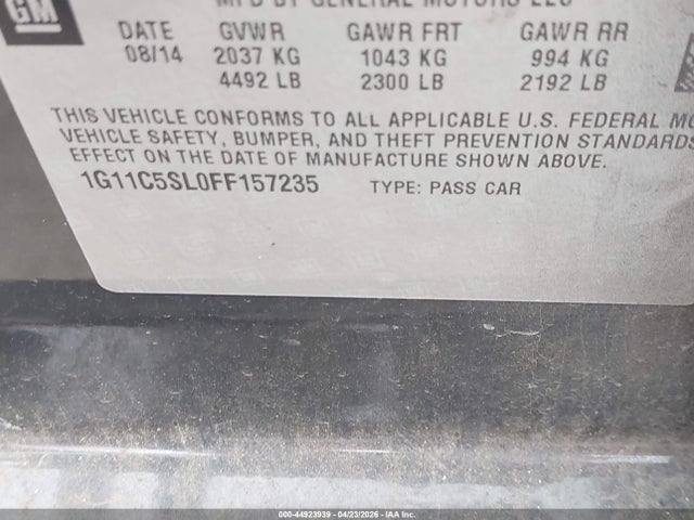 Chevrolet Malibu 1lt