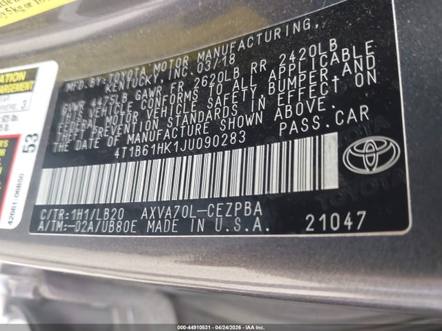Toyota Camry Xse