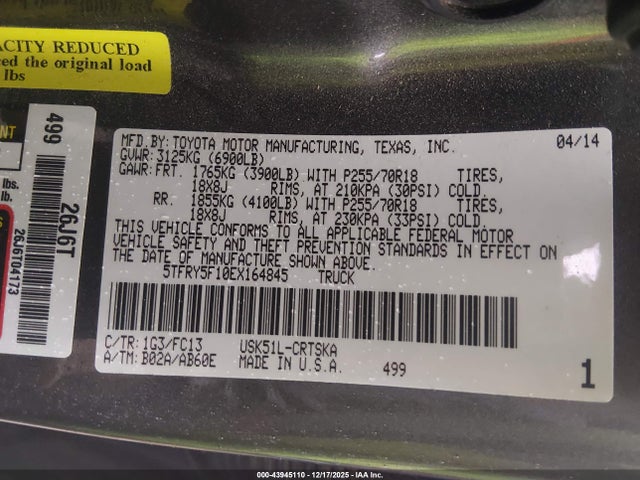 Toyota Tundra Sr5 5.7l V8