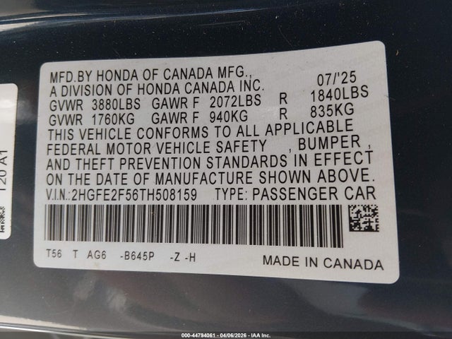 Honda Civic Sport