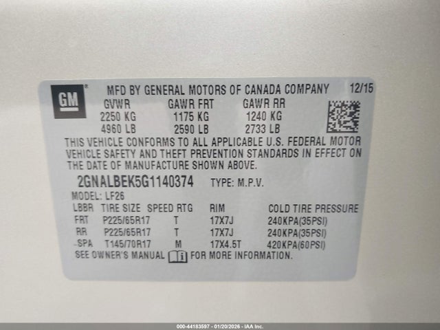 Chevrolet Equinox Ls