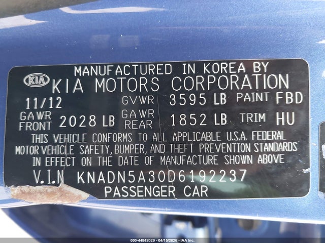 Kia Rio Sx