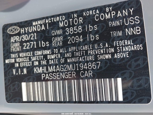 Hyundai ELANTRA Sel