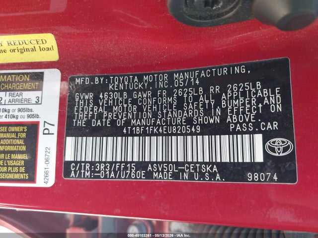 Toyota Camry Se
